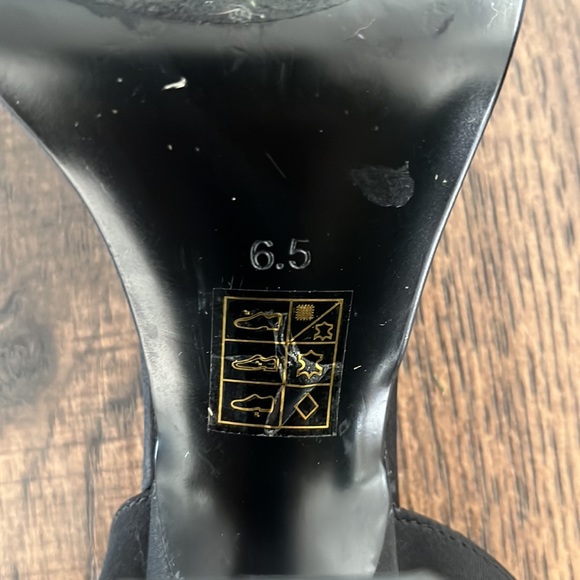 Jeffrey Campbell America Heels in Black Satin - Picture 7 of 9